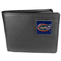Florida Gators Leather Bi-fold Wallet Packaged in Gift Box