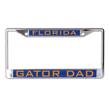 Florida Gators License Plate Frame Inlaid Style Dad Design