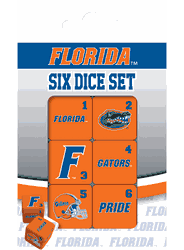 Florida Gators NCAA Dice Set