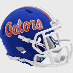 Florida Gators NCAA Mini Speed Football Helmet Matte Blue