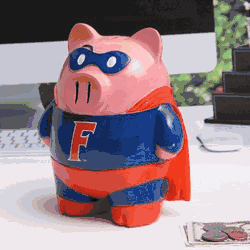 Florida Gators Piggy Bank - Large Stand Up Superhero CO