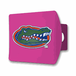 Florida Gators Pink Metal Hitch Cover with  3D Color Emblem