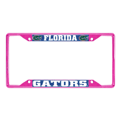 Florida Gators Pink Metal License Plate Frame - 6.25"x12.25"