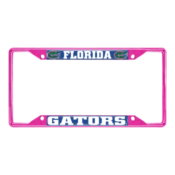 Florida Gators Pink Metal License Plate Frame - 6.25