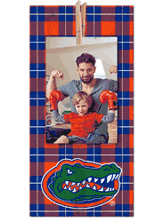Florida Gators Plaid Clothespin 6x12 Sign