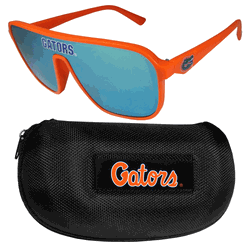 Florida Gators Shield Sunglasses with Case