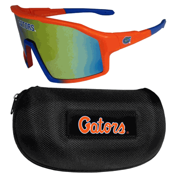 Florida Gators Shield Sunglasses with Case