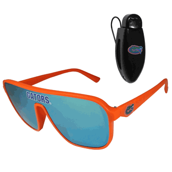 Florida Gators Shield Sunglasses with Visor Clip