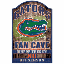 Florida Gators Sign 11x17 Wood Fan Cave Design