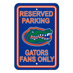 Florida Gators Sign 12x18 Plastic Reserved Parking Style CO