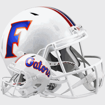 Florida Gators Speed Replica Full Size Football Helmet Chrome Decals