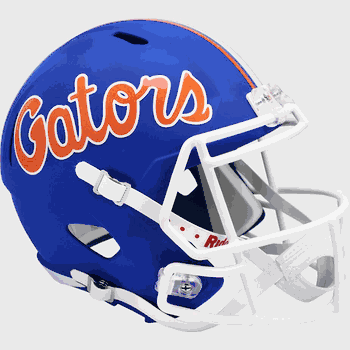 Florida Gators Speed Replica Full Size Football Helmet Matte Blue