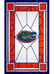 Florida Gators Stained Glass 11x19 Wood Sign