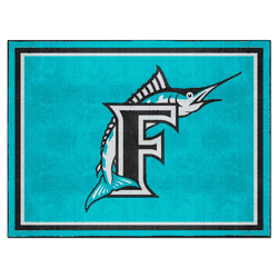 Florida Marlins 8ft. x 10 ft. Plush Area Rug - Retro Collection