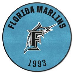 Florida Marlins Roundel Rug - 27in. Diameter