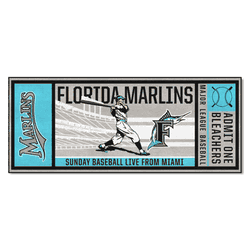 Florida Marlins Ticket Runner Rug - 30in. x 72in.