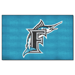 Florida Marlins Ulti-Mat Rug - 5ft. x 8ft. - Retro Collection