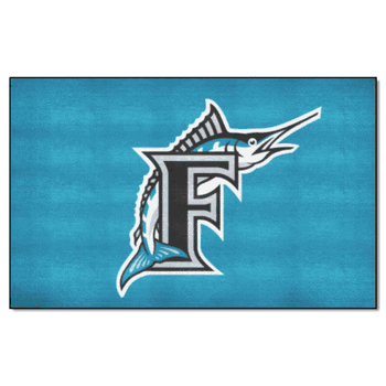 Florida Marlins Ulti-Mat Rug - 5ft. x 8ft. - Retro Collection