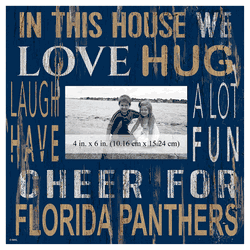 Florida Panthers 10x10 In This House Frame Sign