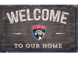 Florida Panthers 11x19 Welcome to our Home Sign