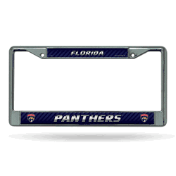 Florida Panthers  12" x 6" Chrome Frame With Decal Inserts