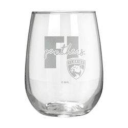Florida Panthers 17oz Stemmless Wine Glass