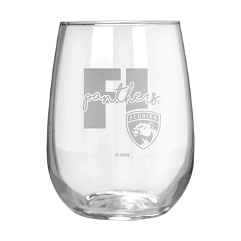 Florida Panthers 17oz Stemmless Wine Glass