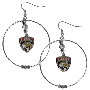 Florida Panthers 2 Inch Hoop Earrings