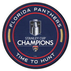 Florida Panthers 2024 Champions PuckRug - 27in. Diameter