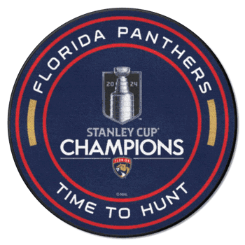 Florida Panthers 2024 Champions PuckRug - 27in. Diameter