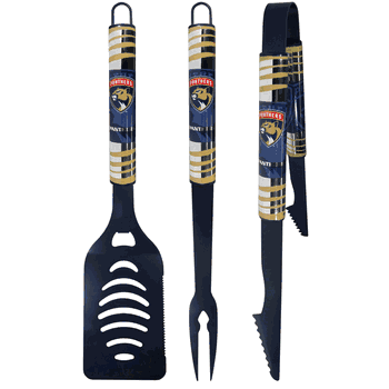 Florida Panthers 3 pc Color BBQ Tool Set
