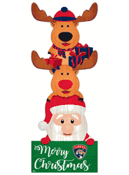 Florida Panthers 31" Santa Stack Leaner