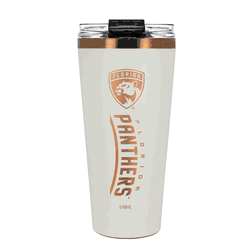Florida Panthers 32oz Crme and Copper Big Slim Tumbler with Straw
