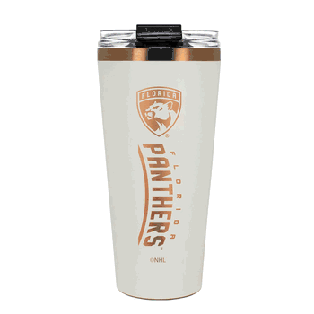 Florida Panthers 32oz Crme and Copper Big Slim Tumbler with Straw