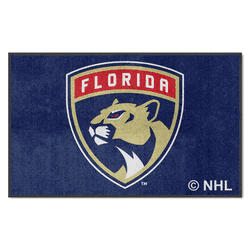 Florida Panthers 4X6 High-Traffic Mat with Durable Rubber Backing - Landscape Orientation