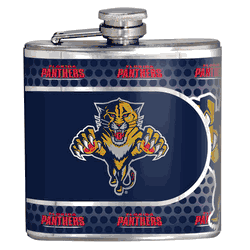 Florida Panthers 6oz Stainless Steel Flask with Metallic Graphics