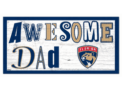 Florida Panthers Awesome Dad 6x12 Sign