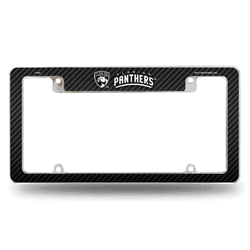 Florida Panthers Black 12" x 6" Chrome All Over Automotive License Plate Frame for Car/Truck/SUV