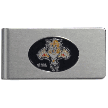 Florida Panthers Brushed Metal Money Clip