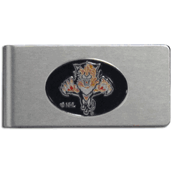 Florida Panthers Brushed Metal Money Clip