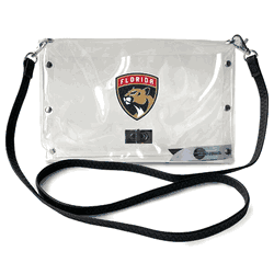 Florida Panthers Clear Envelope Purse STRAP