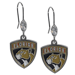 Florida Panthers Crystal Dangle Earrings