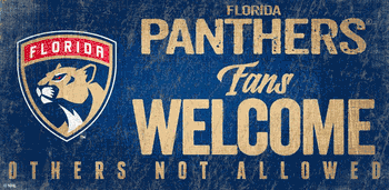 Florida Panthers Fans Welcome Sign