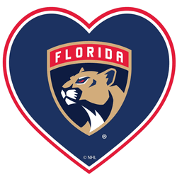 Florida Panthers Heart Decal
