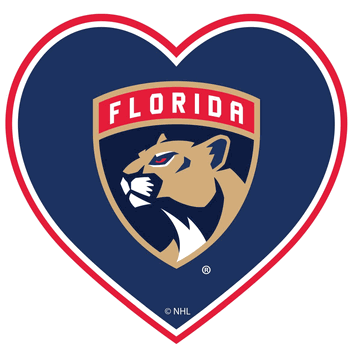 Florida Panthers Heart Decal