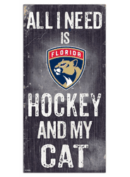 Florida Panthers Hockey and My Cat 6x12 Sign