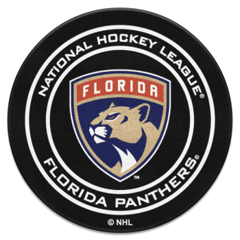 Florida Panthers Hockey Puck Rug - 27in. Diameter