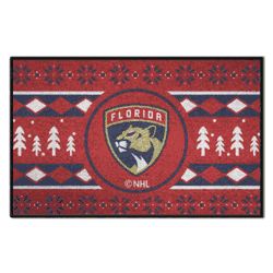Florida Panthers Holiday Sweater Starter Mat Accent Rug - 19in. x 30in.