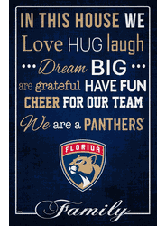 Florida Panthers In This House 17x26