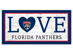 Florida Panthers Love 6x12 Sign